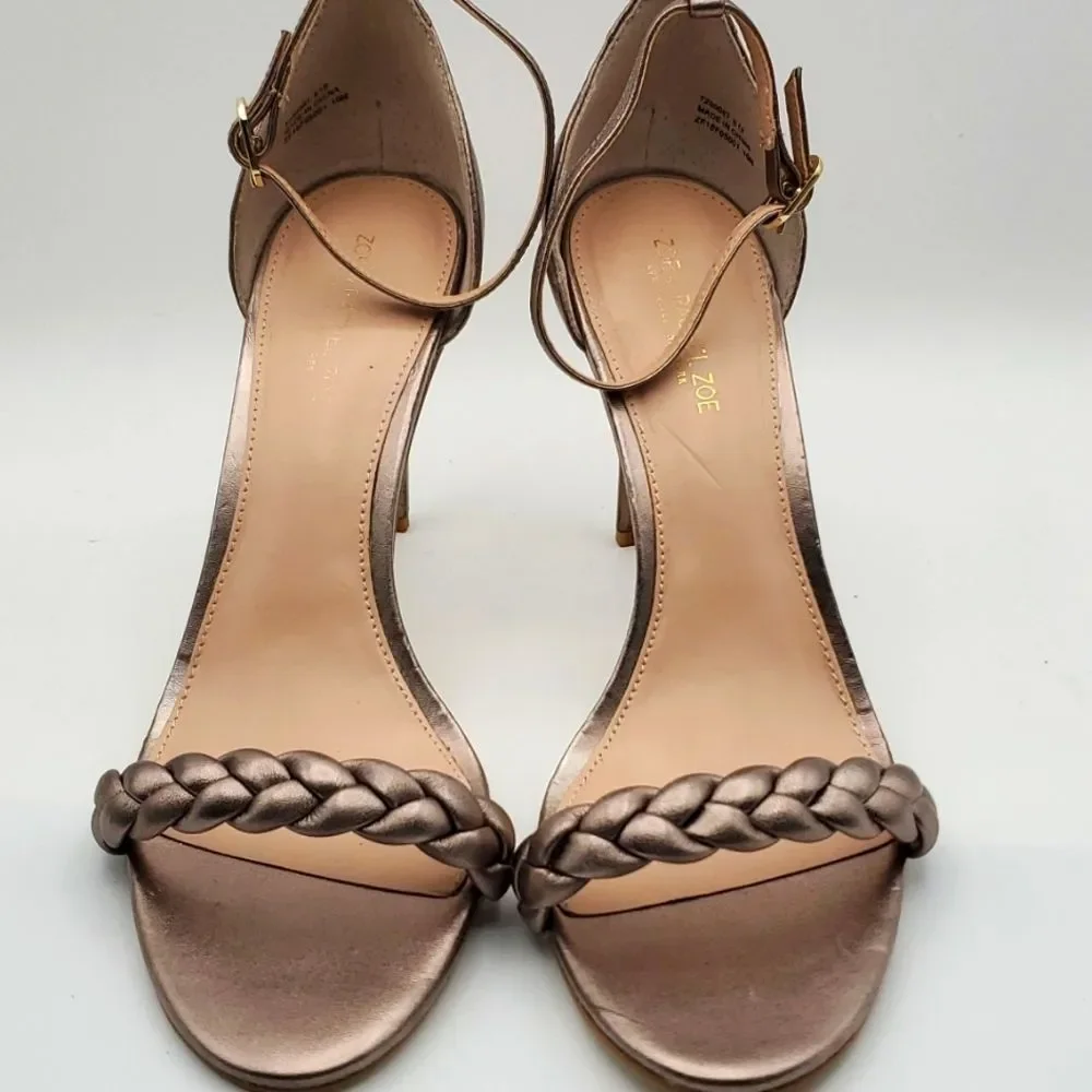 Zoe by Rachel Zoe Womens Ella Leather Closed Toe Formal SIZE 10.0.‎  S887